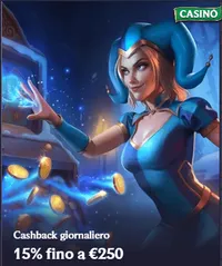 Cashback giornaliero 15 fino a 250 euro